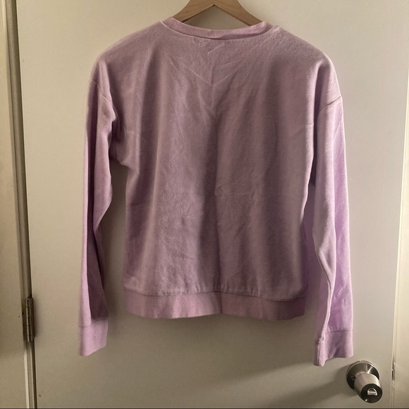 Scattered Juicy Velour Logo Pullover Orchid Bloom - Picture 5 of 5